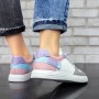 Pantofi Sport Dama 952 Alb-Multicolor Fashion