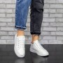 Pantofi Sport Dama A86 Alb-Rosu Fashion