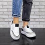 Pantofi Sport Dama 511 Alb-Negru Fashion