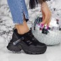 Pantofi Sport Dama cu Platforma 2SZ1 Negru Mei