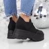 Pantofi Sport Dama cu Platforma 2MX9 Negru Mei