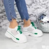 Pantofi Sport Dama cu Platforma 2WL98 Verde Mei