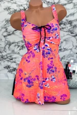 Costum de Baie Dama intreg Y3066 Coral » MeiShop.Ro