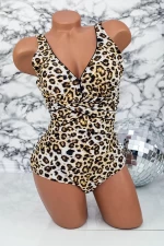 Costum de Baie Dama intreg Y3068-1 Leopard » MeiShop.Ro