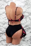 Costum de Baie Dama 3 Piese F65 Negru Meina