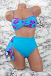 Costum de Baie Dama 3 Piese F65 Albastru Meina