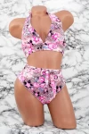 Costum de Baie Dama 2 Piese F56-2 Roz Meina