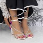 Sandale Dama cu Toc gros 2RG19 Alb » MeiShop.Ro
