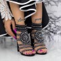 Sandale Dama cu Toc gros 2XKK115 Negru » MeiShop.Ro