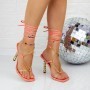 Sandale Dama cu Toc subtire VK140 Roz Botinelli