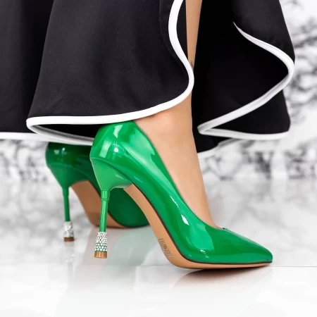 Pantofi Stiletto 2DC8 Verde » MeiShop.Ro