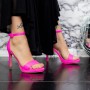 Sandale Dama cu Toc subtire 2XKK15 Roz Mei