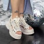 Sandale Dama cu Platforma 2WL96 Bej » MeiShop.Ro