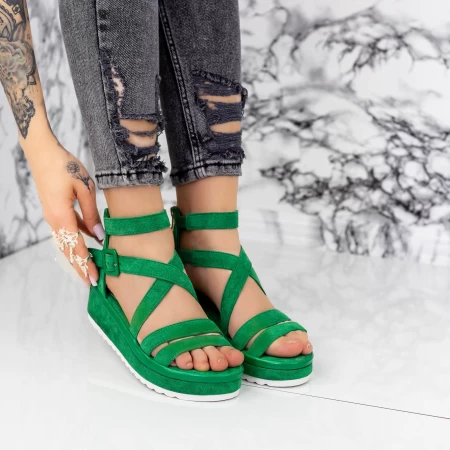 Sandale Dama 2YSD10 Verde » MeiShop.Ro