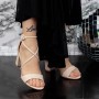 Sandale Dama cu Toc gros 2YXD75 Bej » MeiShop.Ro