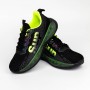 Pantofi Sport Barbati HQ1892-5 Negru-Verde Fashion