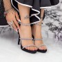 Sandale Dama cu Toc subtire si Platforma 2XKK39 Negru » MeiShop.Ro