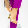 Sandale Dama cu Toc gros 2BD30 Auriu Mei