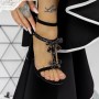 Sandale Dama cu Toc gros 2XKK221 Negru Mei