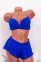Costum de Baie Dama 3 Piese R24-64 Albastru Gina Fashion