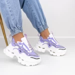 Pantofi Sport Dama cu Platforma 2138 Mov » MeiShop.Ro
