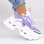 Pantofi Sport Dama cu Platforma 2138 Mov » MeiShop.Ro