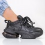 Pantofi Sport Dama cu Platforma 9915 Negru Mei