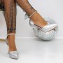 Pantofi Stiletto 3DC16 Argintiu Mei