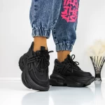 Pantofi Sport Dama cu Platforma 3WL5 Negru » MeiShop.Ro