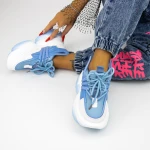 Pantofi Sport Dama cu Platforma 3WL5 Albastru » MeiShop.Ro