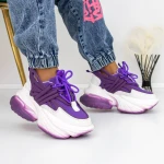 Pantofi Sport Dama cu Platforma 3WL5 Mov » MeiShop.Ro