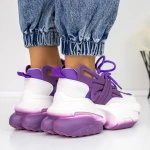 Pantofi Sport Dama cu Platforma 3WL5 Mov » MeiShop.Ro