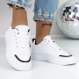 Pantofi Sport Dama 955 Alb-Negru Fashion