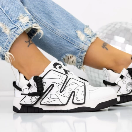 Pantofi Sport Dama 3WL37 Alb » MeiShop.Ro