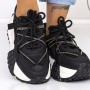 Pantofi Sport Dama cu Platforma 3SZ13 Negru | Mei