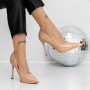 Pantofi Stiletto 3DC39 Bej inchis » MeiShop.Ro