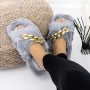 Papuci Dama de Casa WF906 Gri | Fashion