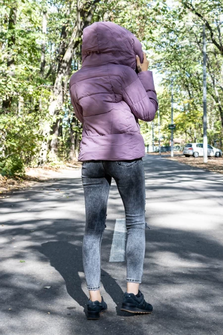 Geaca Dama G253 Mov » MeiShop.Ro