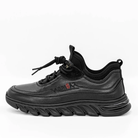 Pantofi Sport Barbati din piele naturala M01902 Negru » MeiShop.Ro