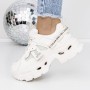 Pantofi Sport Dama cu Platforma 3WL107 Bej | Mei