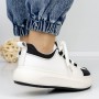 Pantofi Sport Dama 3WL151 Negru-Alb | Mei