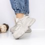 Pantofi Sport Dama cu Platforma 3WL150 Gri | Mei