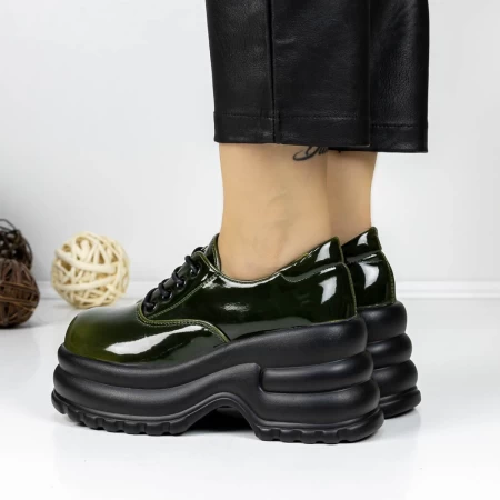 Pantofi Casual Dama 3WL168 Verde » MeiShop.Ro
