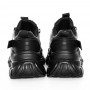 Pantofi Sport Dama cu Platforma 3WL150 Negru | Mei