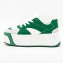 Pantofi Sport Dama cu Platforma 3XJ113 Verde | Mei