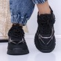 Pantofi Sport Dama 3B25 Negru-Guncolor | Mei