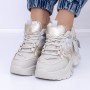 Pantofi Sport Dama cu Platforma 3WL165 Gri | Mei