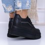 Pantofi Sport Dama cu Platforma 3WL166 Negru | Mei
