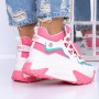 Pantofi Sport Dama cu Platforma 3YJA5 Roz | Mei