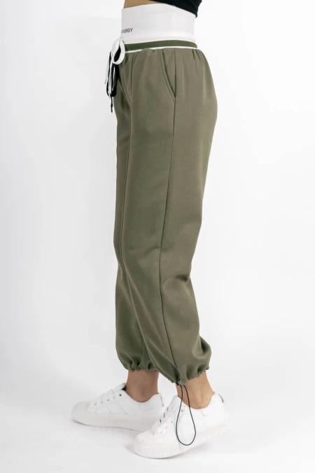 Pantaloni Dama W12792 Kaki » MeiShop.Ro